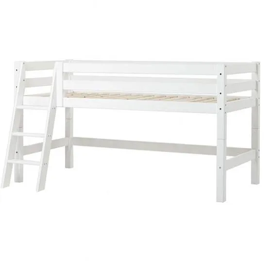 Hoppekids ECO Luxury halvhøj seng med skrå stige